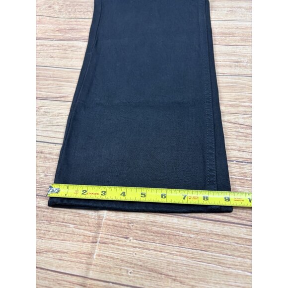 Levis Mens Western Fit Stretch Straight Leg Jeans W38 L32 Black - Picture 7 of 13